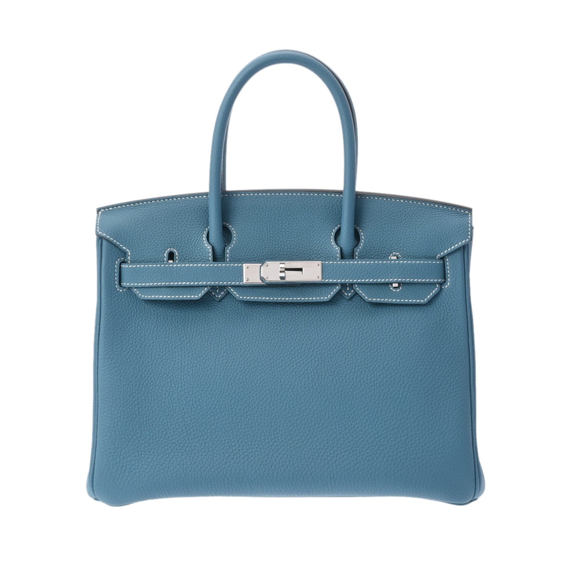 エルメス バーキン 30 ブルージーン/パラジウム金具 トゴ レディース バッグ 【中古】【bag】