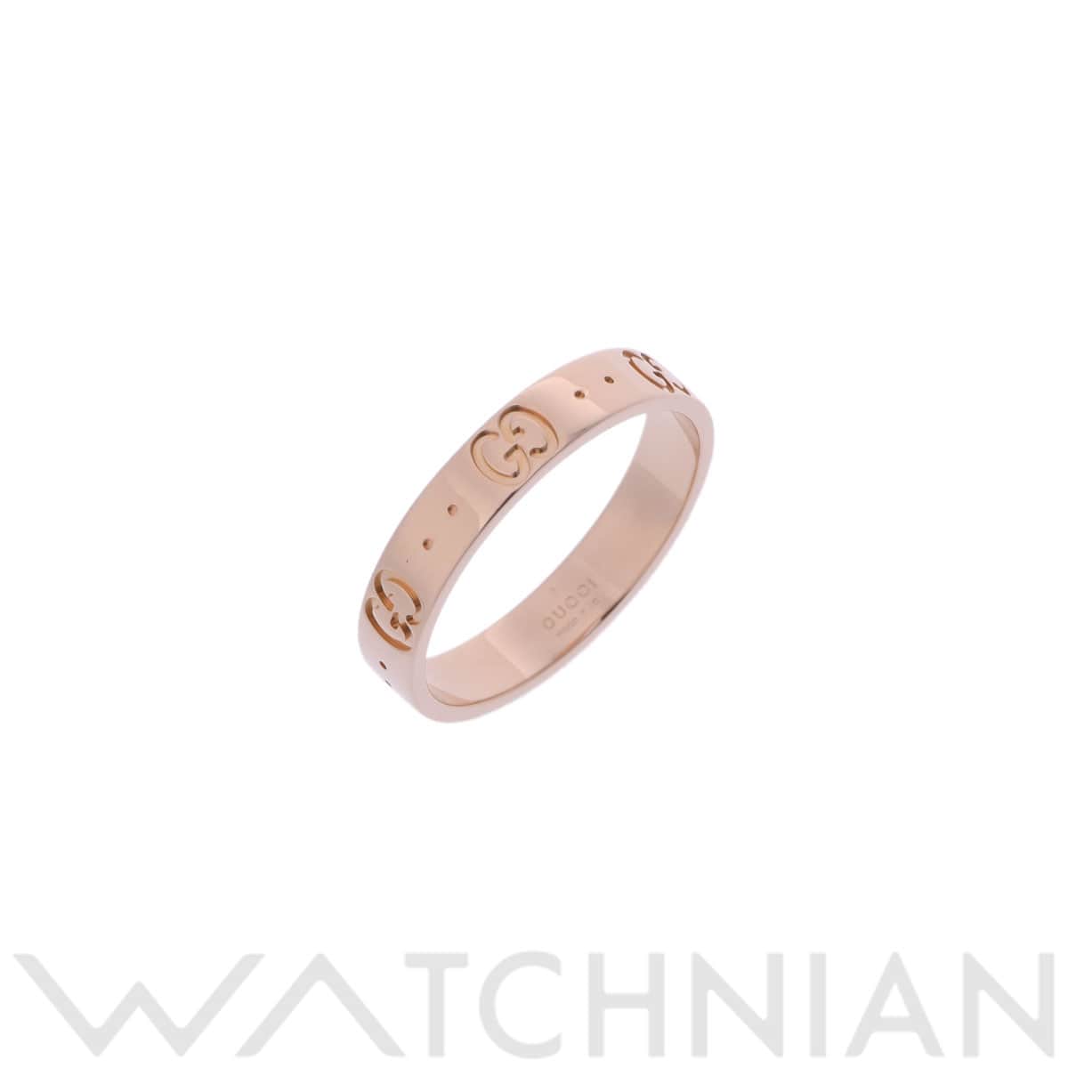 グッチ アイコン リング #17 ゴールド K18ピンクゴールド PG レディース ジュエリー 【中古】【jewelry】