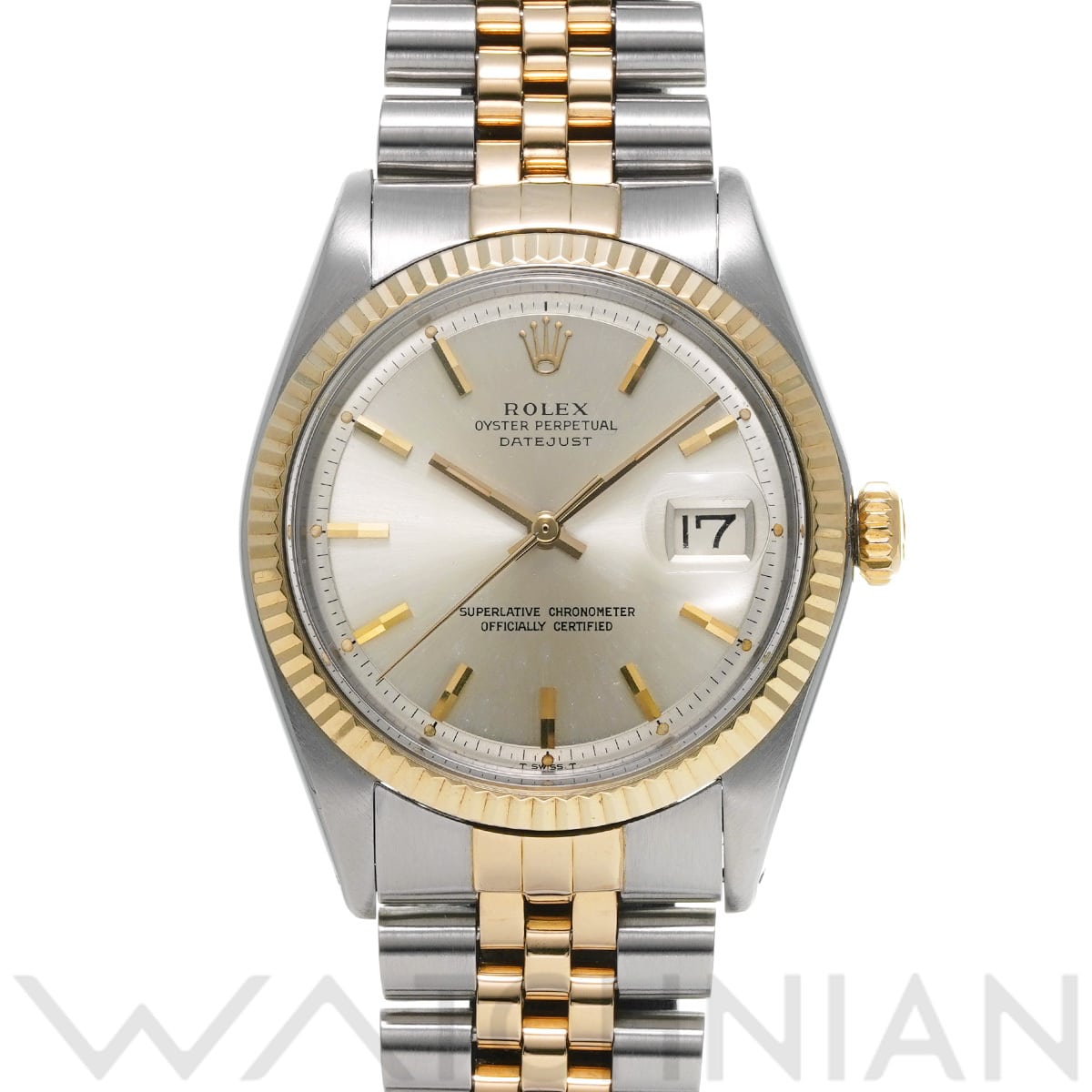 ロレックス デイトジャスト 1601 シルバー メンズ 時計 【中古】【wristwatch】
