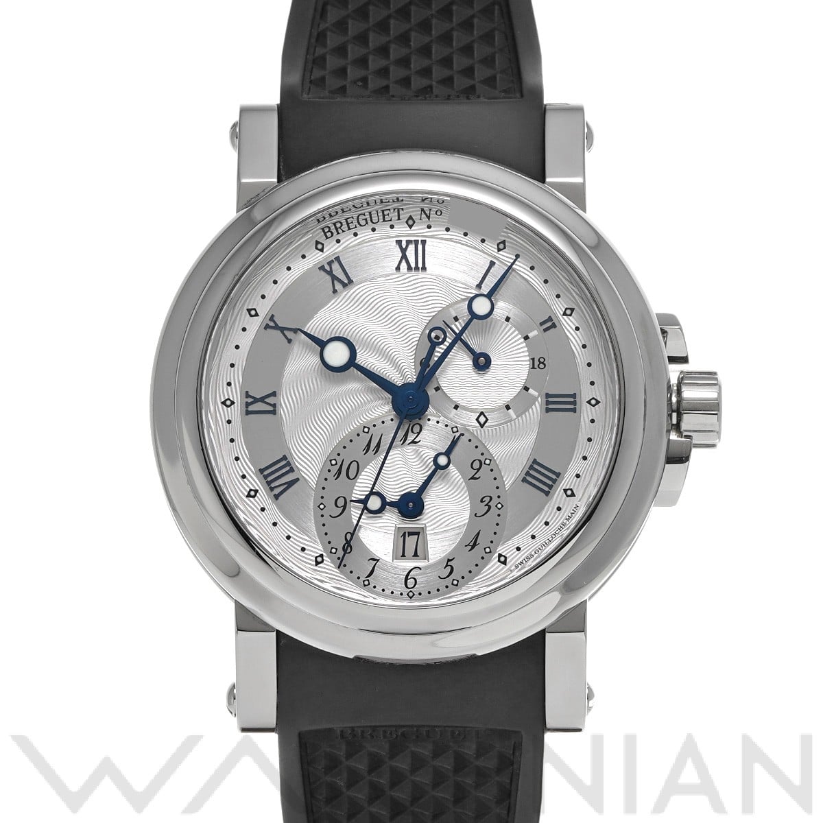 ブレゲ マリーン GMT 5857ST/12/5ZU シルバー メンズ 時計 【中古】【wristwatch】