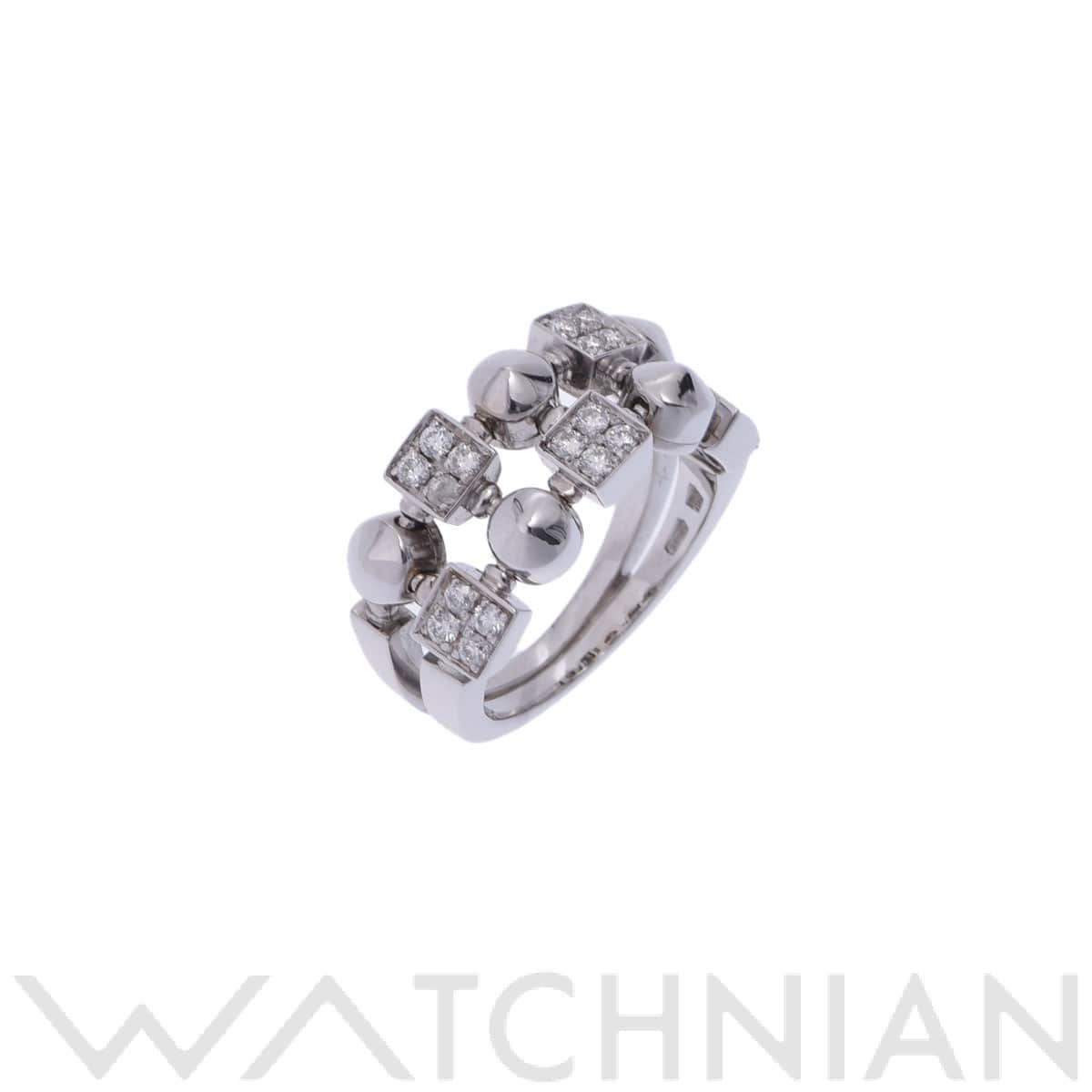ブルガリ ルチアリング シルバー K18ホワイトゴールド WG レディース ジュエリー 【中古】【jewelry】