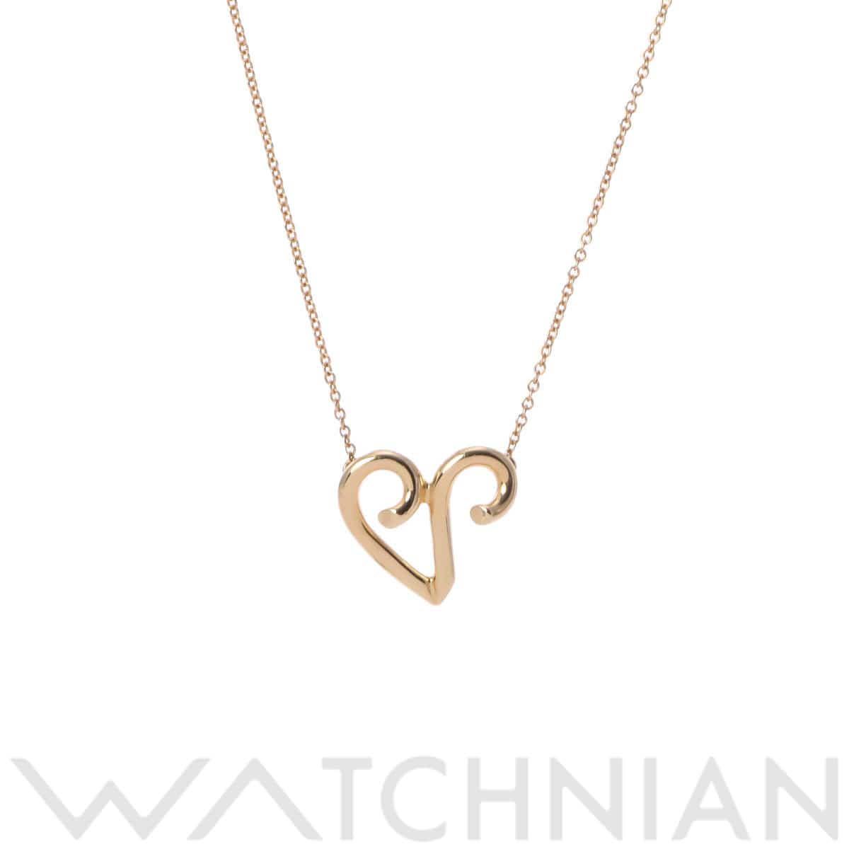 ティファニー ハートデザイン ネックレス ゴールド K18イエローゴールド YG レディース ジュエリー 【中古】【jewelry】