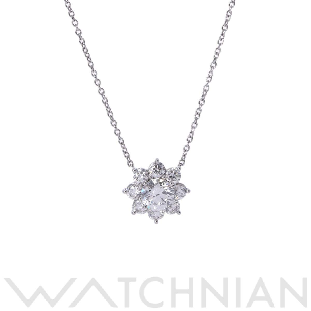 ハリー ウィンストン サンフラワー ネックレス シルバー PEDPNAMESF Pt950プラチナ レディース ジュエリー 【中古】【jewelry】