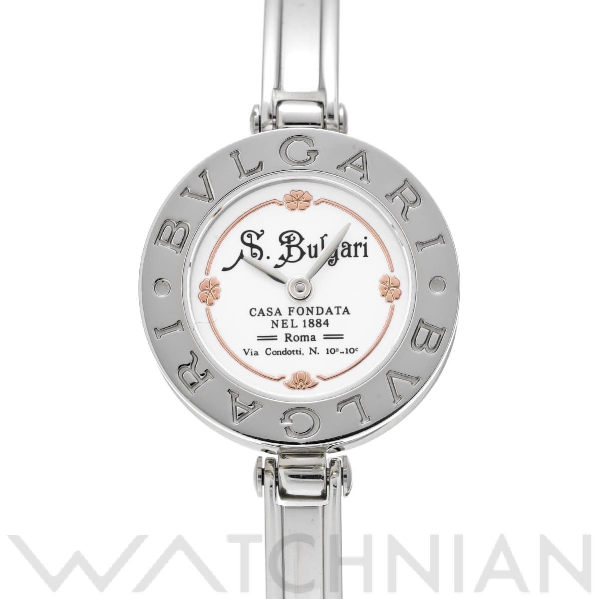 ブルガリ ビーゼロワン コレッツィオーネ 125th BZ22S ホワイト レディース 時計 【中古】【wristwatch】