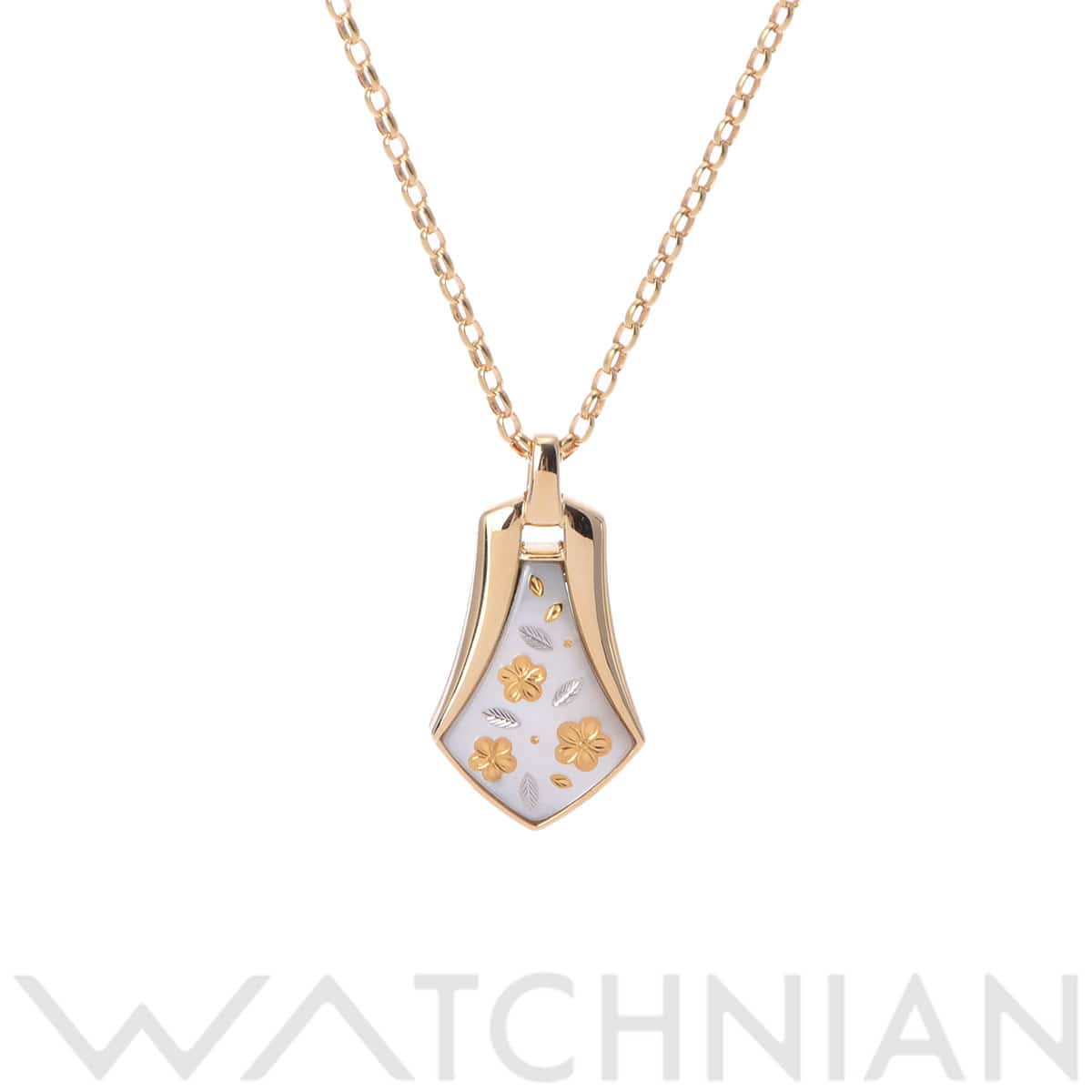 ミキモト リバーシブル ピグウェ ネックレス K18イエローゴールド YG/シェル レディース ジュエリー 【中古】【jewelry】