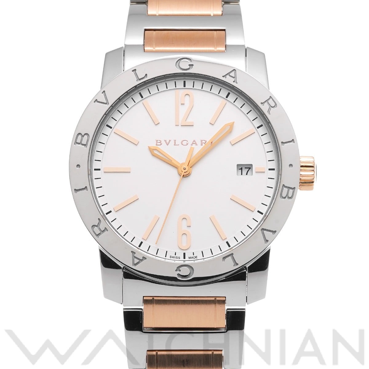 ブルガリ ブルガリブルガリ BB39WSPGD シルバー メンズ 時計 【中古】【wristwatch】