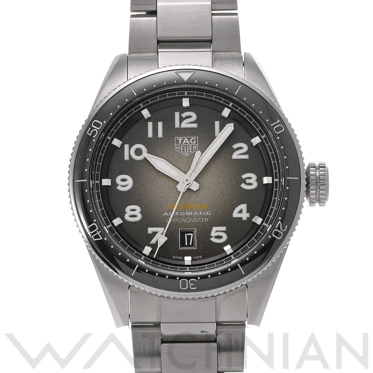 タグ ホイヤー オータヴィア キャリバー5 クロノメーター WBE5114.EB0173 ブラック メンズ 時計 【中古】【wristwatch】