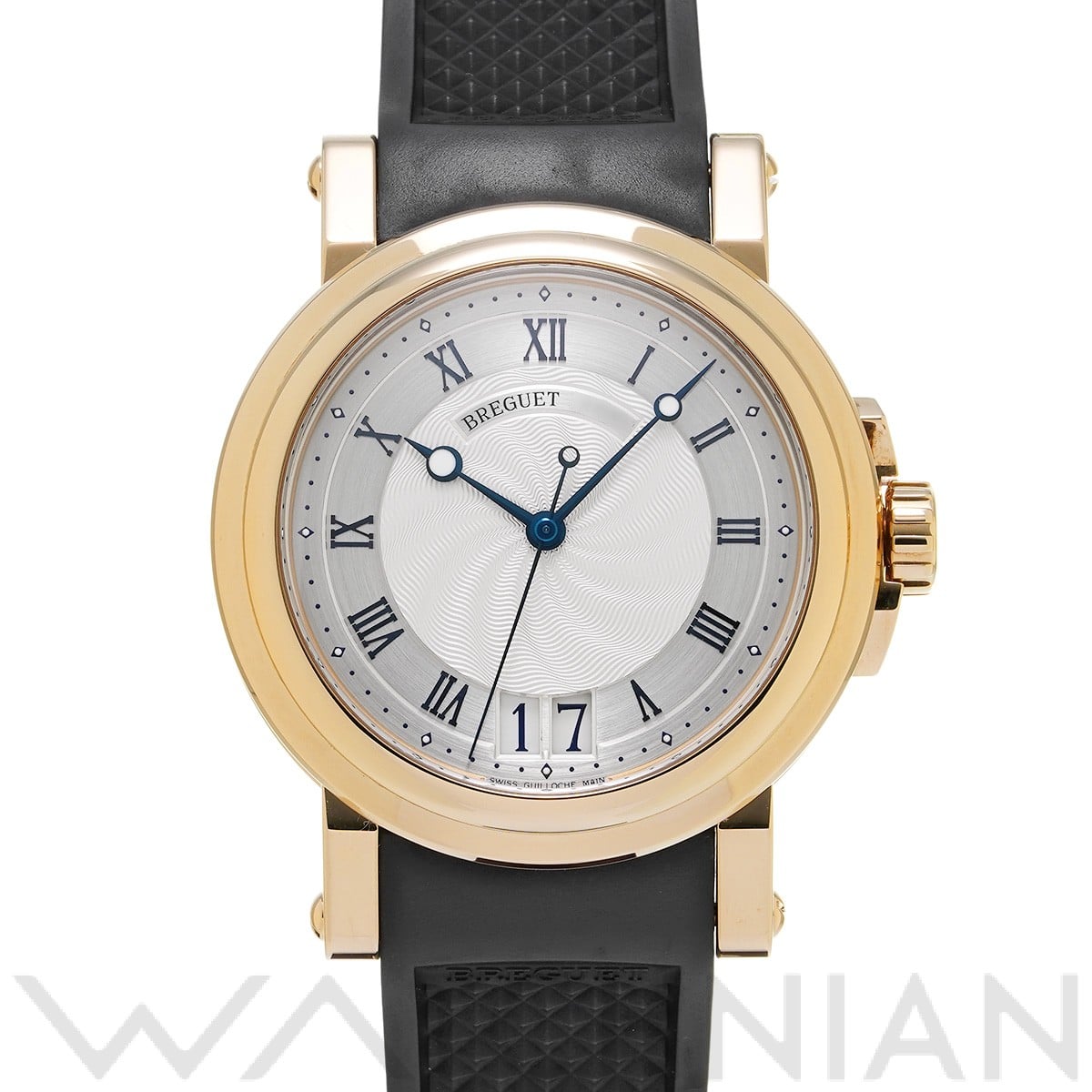 ブレゲ マリーン II ラージデイト 5817BA/12/9V8 シルバー メンズ 時計 【中古】【wristwatch】