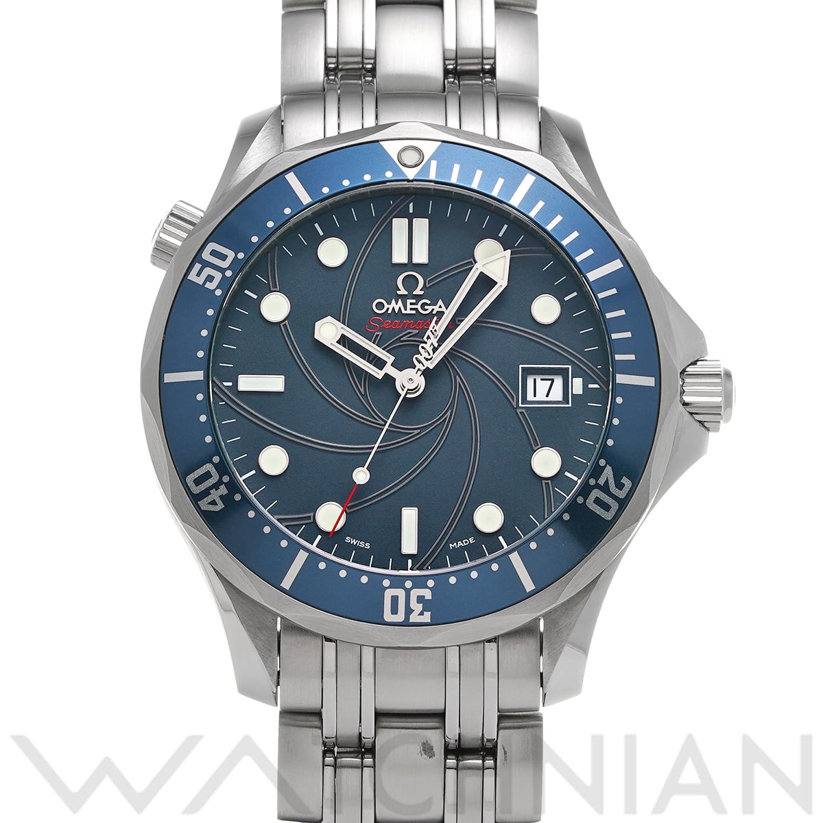 オメガ シーマスター 300 コーアクシャル 007 ジェームズボンド 2226.80 ブルー メンズ 時計 【中古】【wristwatch】