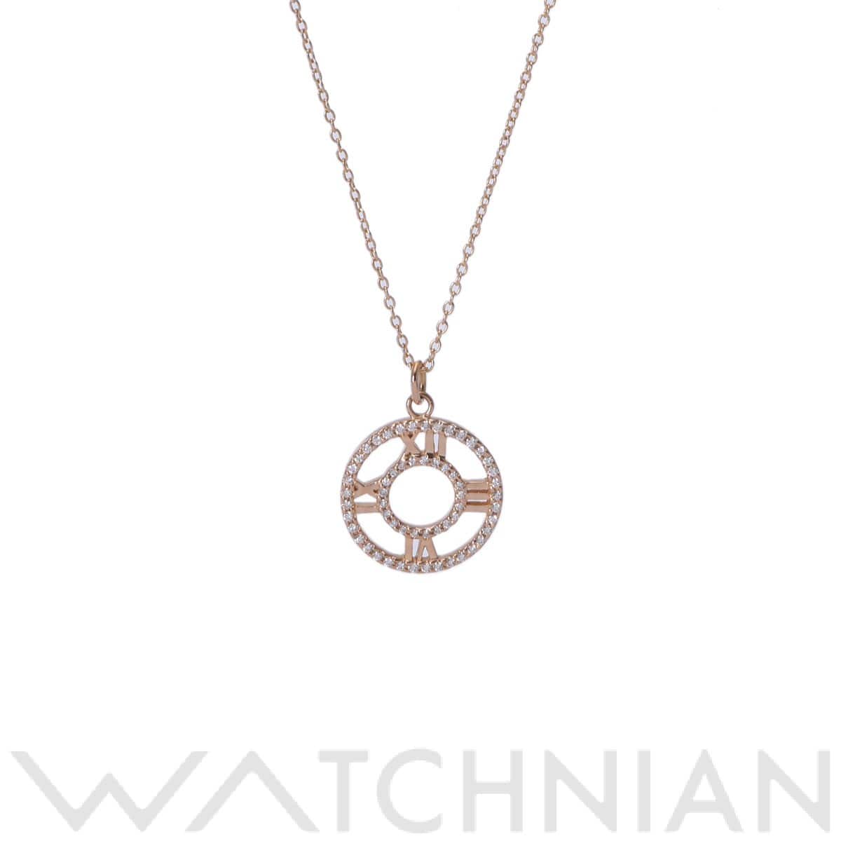 ティファニー アトラスメダリオン ネックレス ゴールド K18ピンクゴールド PG レディース ジュエリー 【中古】【jewelry】
