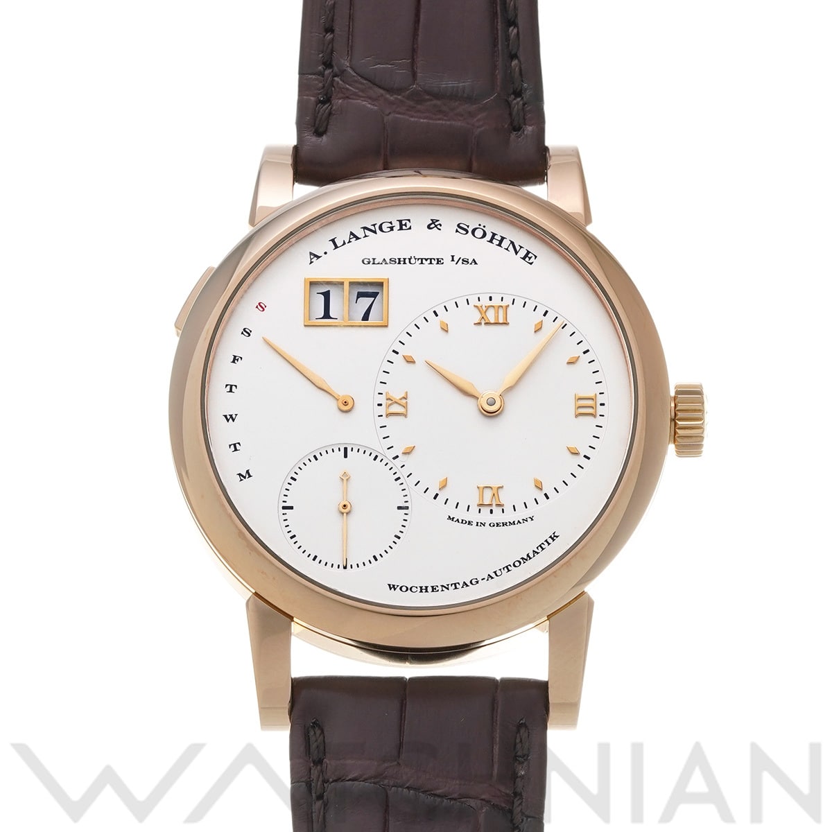 ランゲ＆ゾーネ ランゲ１ デイマティック 320.032 LS3204AD シルバー メンズ 時計 【中古】【wristwatch】