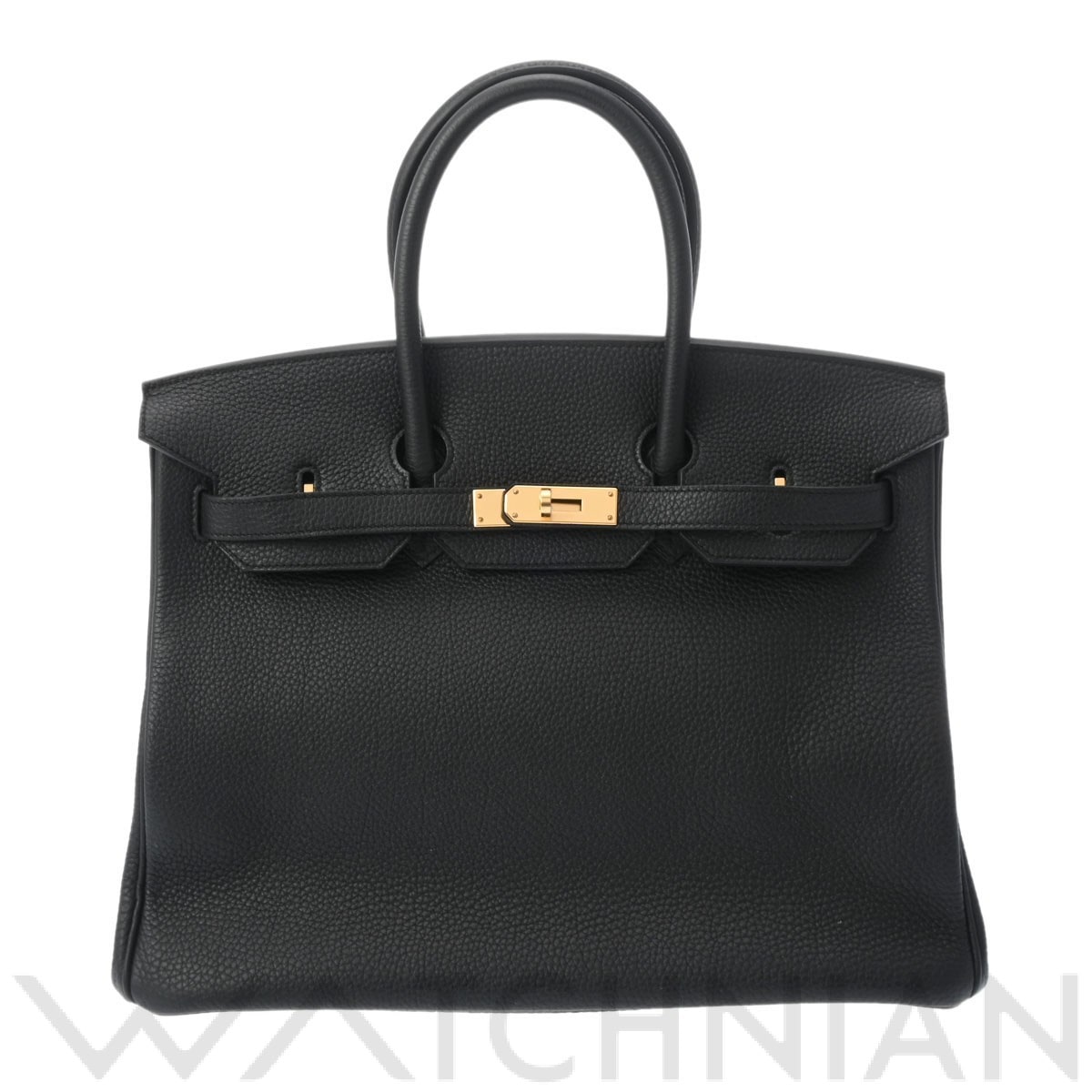 エルメス バーキン 35 ブラック/ゴールド金具 トゴ ユニセックス バッグ 【中古】【bag】