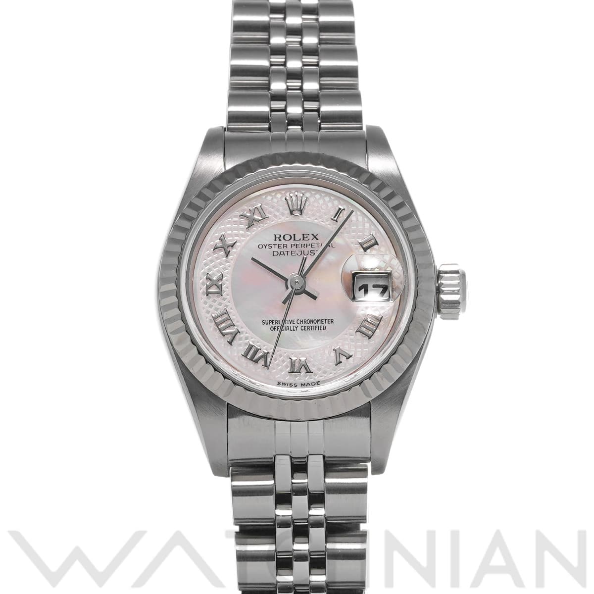 ロレックス デイトジャスト  79174NRD ピンクシェル レディース 時計 【中古】【wristwatch】
