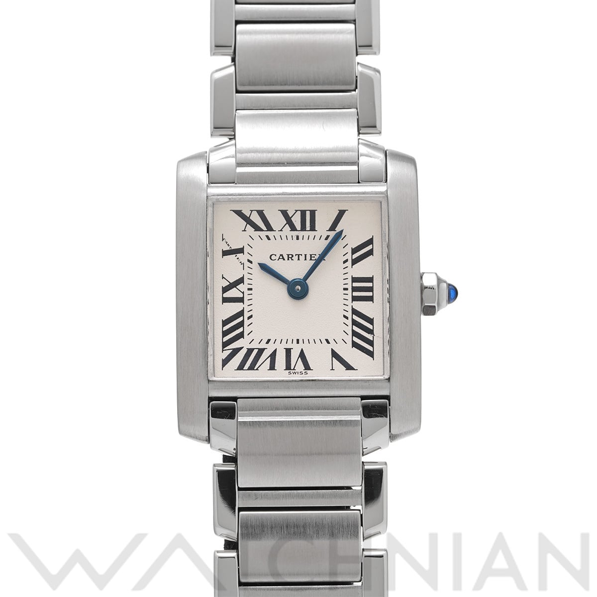 カルティエ タンクフランセーズ SM W51008Q3 シルバー レディース 時計 【中古】【wristwatch】