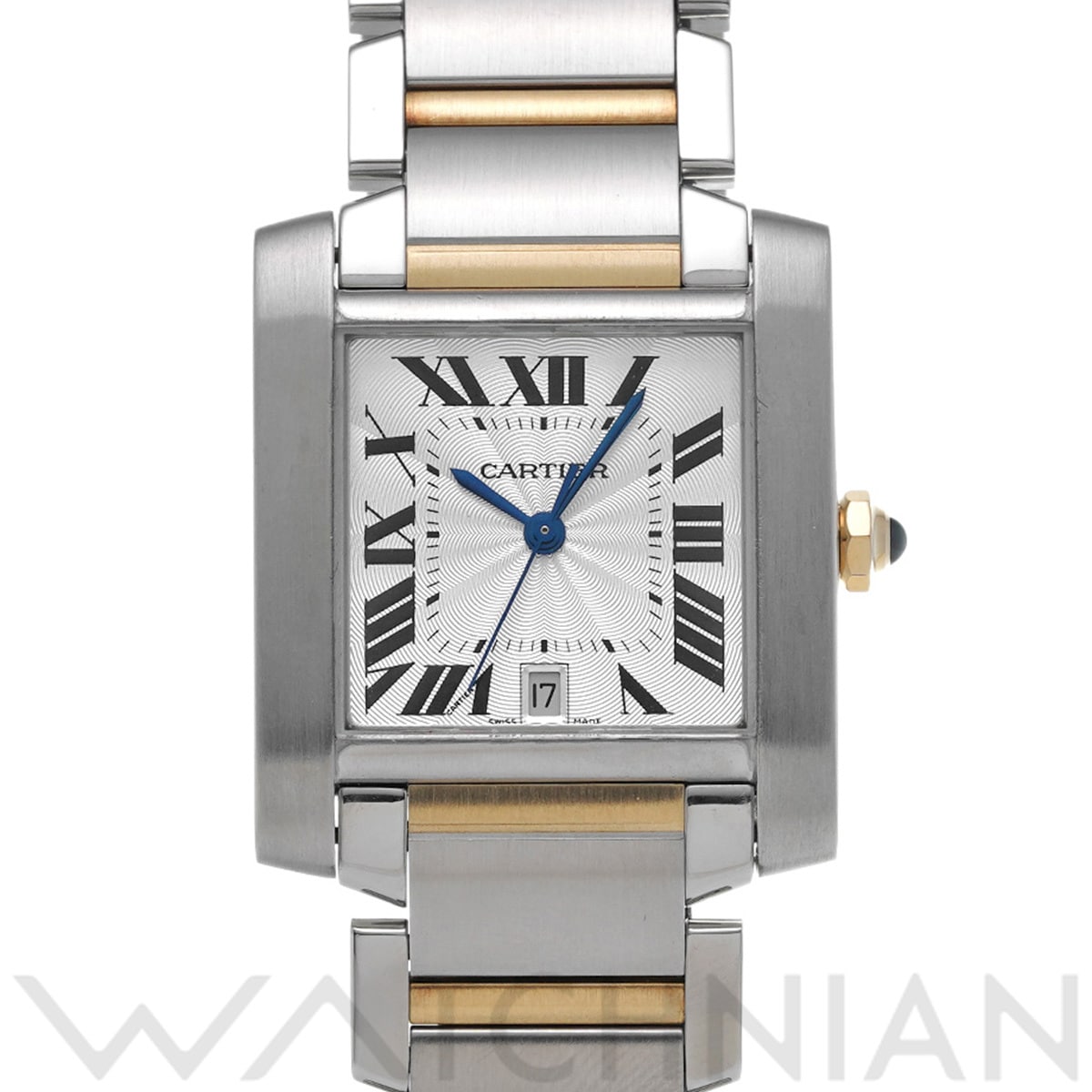 カルティエ タンク フランセーズ LM W51005Q4 シルバー メンズ 時計 【中古】【wristwatch】