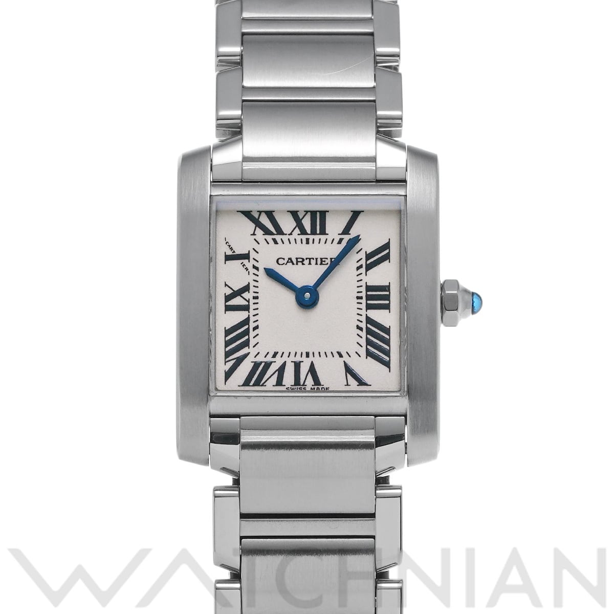 カルティエ タンクフランセーズ SM W51008Q3 ホワイト レディース 時計 【中古】【wristwatch】