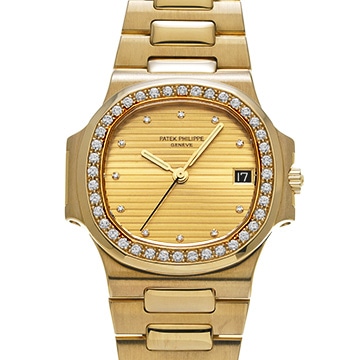 パテック フィリップ ノーチラス 3800/003 シャンパン/ダイヤモンド メンズ 時計 【中古】【wristwatch】