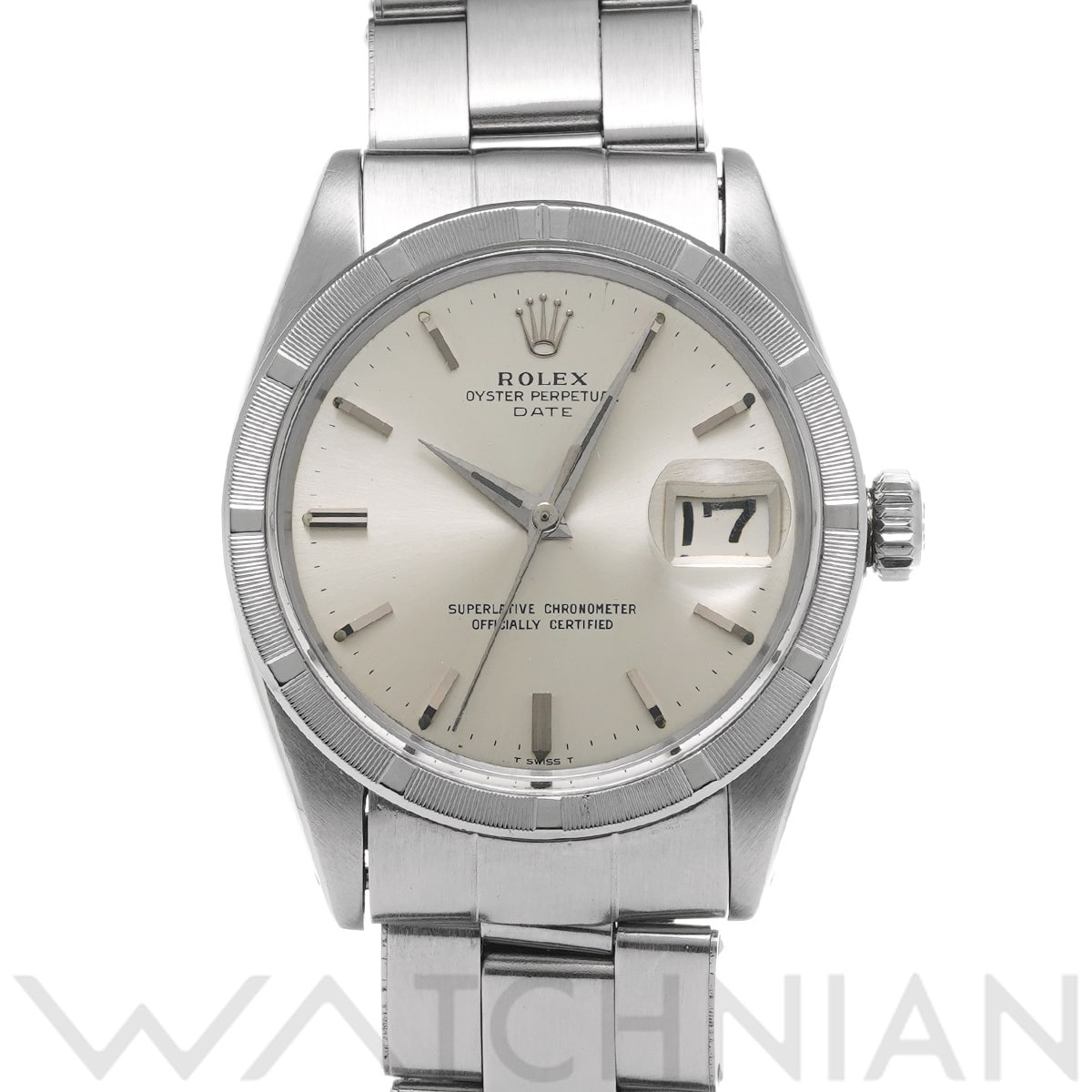 ロレックス オイスターパーペチュアル デイト 1501 シルバー メンズ 時計 【中古】【wristwatch】
