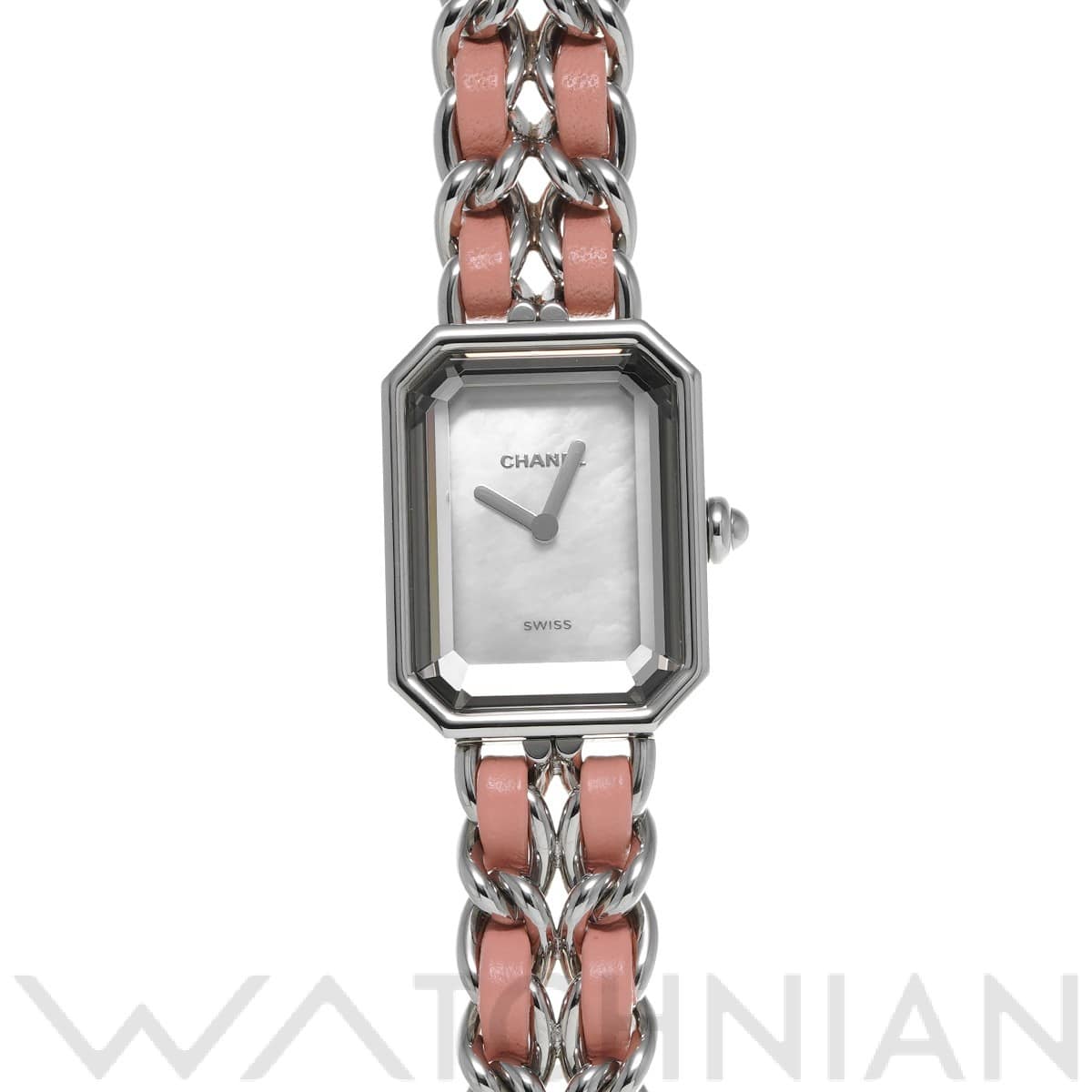 シャネル プルミエール アイコニック チェーン H6359 ホワイトシェル レディース 時計 【中古】【wristwatch】