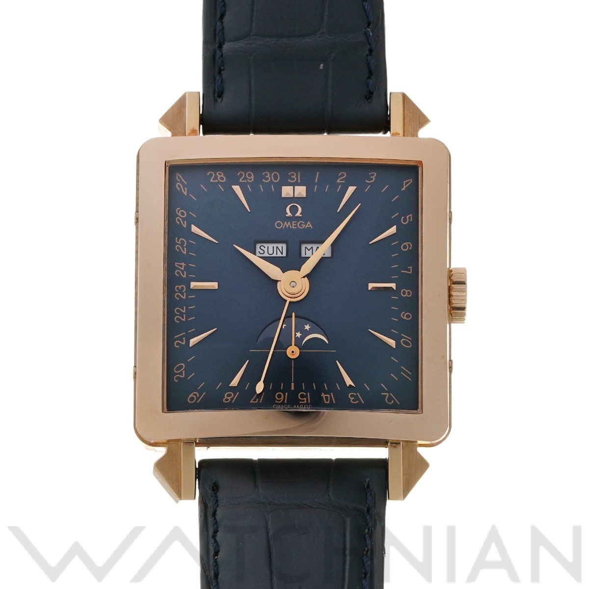 オメガ ミュージアムコレクション1951 コスミック 5701.80.03 ブルー メンズ 時計 【中古】【wristwatch】
