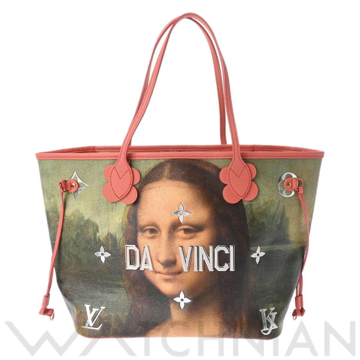 ルイ ヴィトン ネヴァーフル MM マスターズコレクション DA VINCI ポピーペタル M43373 レザー レディース バッグ 【中古】【bag】