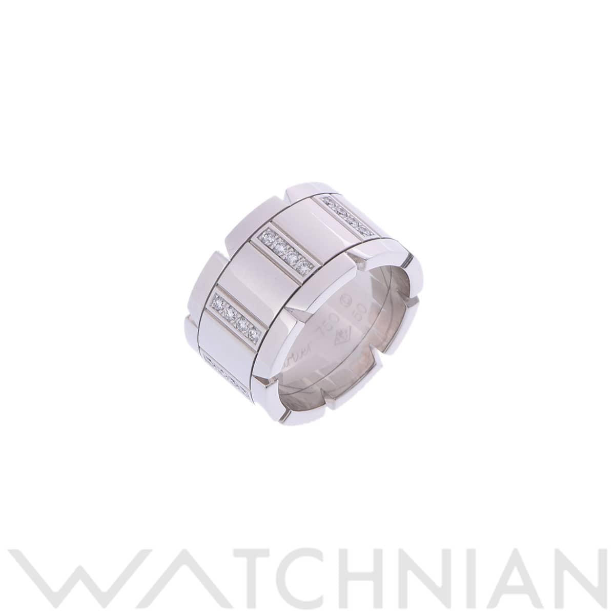 カルティエ タンクフランセーズ リング LM #50 シルバー K18ホワイトゴールド WG レディース ジュエリー 【中古】【jewelry】