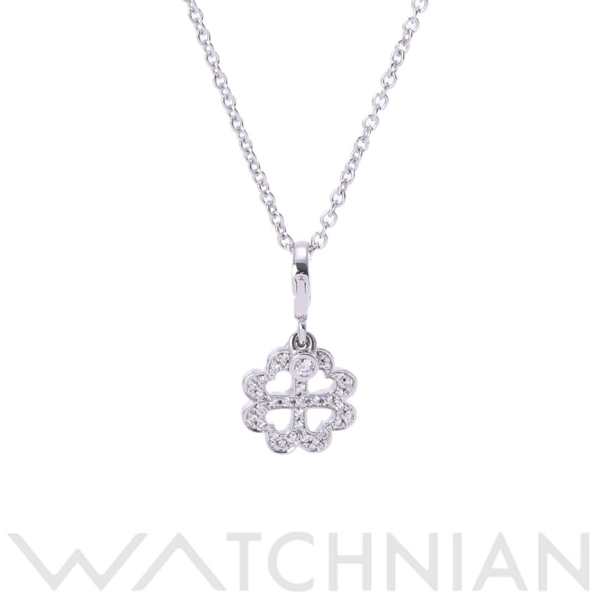 ピアジェ クローバー ネックレス シルバー K18ホワイトゴールド WG レディース ジュエリー 【中古】【jewelry】