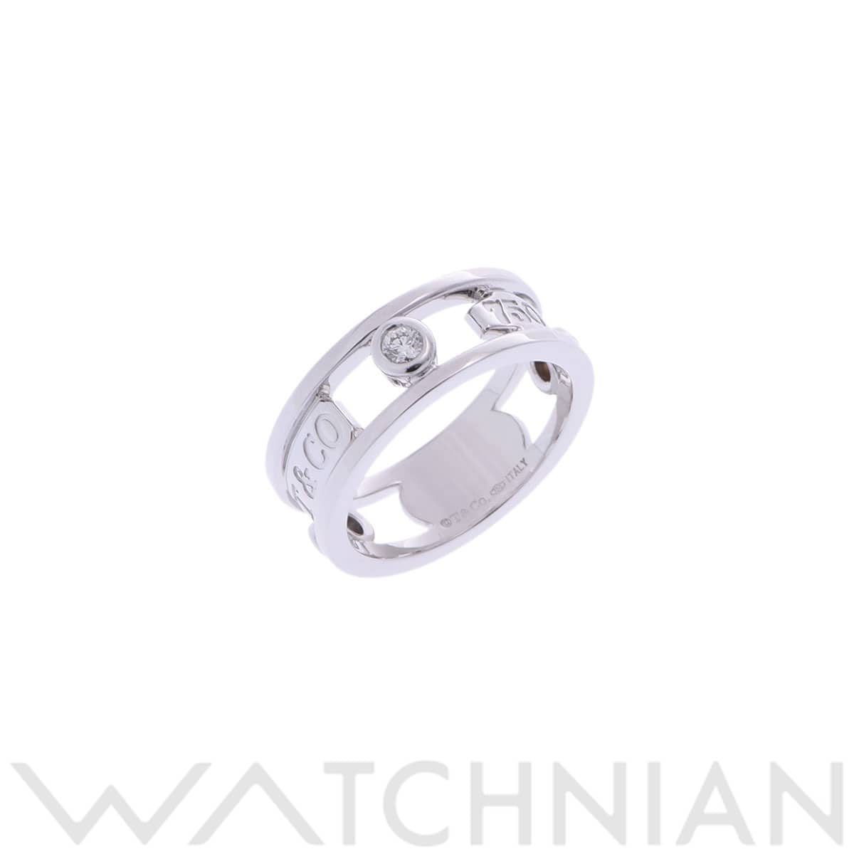 ティファニー 1837 エレメント リング シルバー K18ホワイトゴールド WG レディース ジュエリー 【中古】【jewelry】