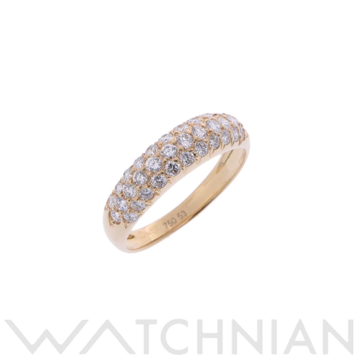 ヴァン クリーフ&アーペル イヴリング パヴェ #53 ゴールド K18イエローゴールド YG レディース ジュエリー 【中古】【jewelry】
