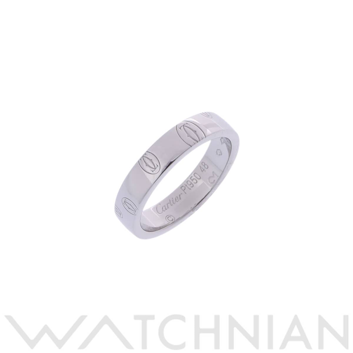 カルティエ ハッピーバースデー リング #48 シルバー Pt950プラチナ レディース ジュエリー 【中古】【jewelry】