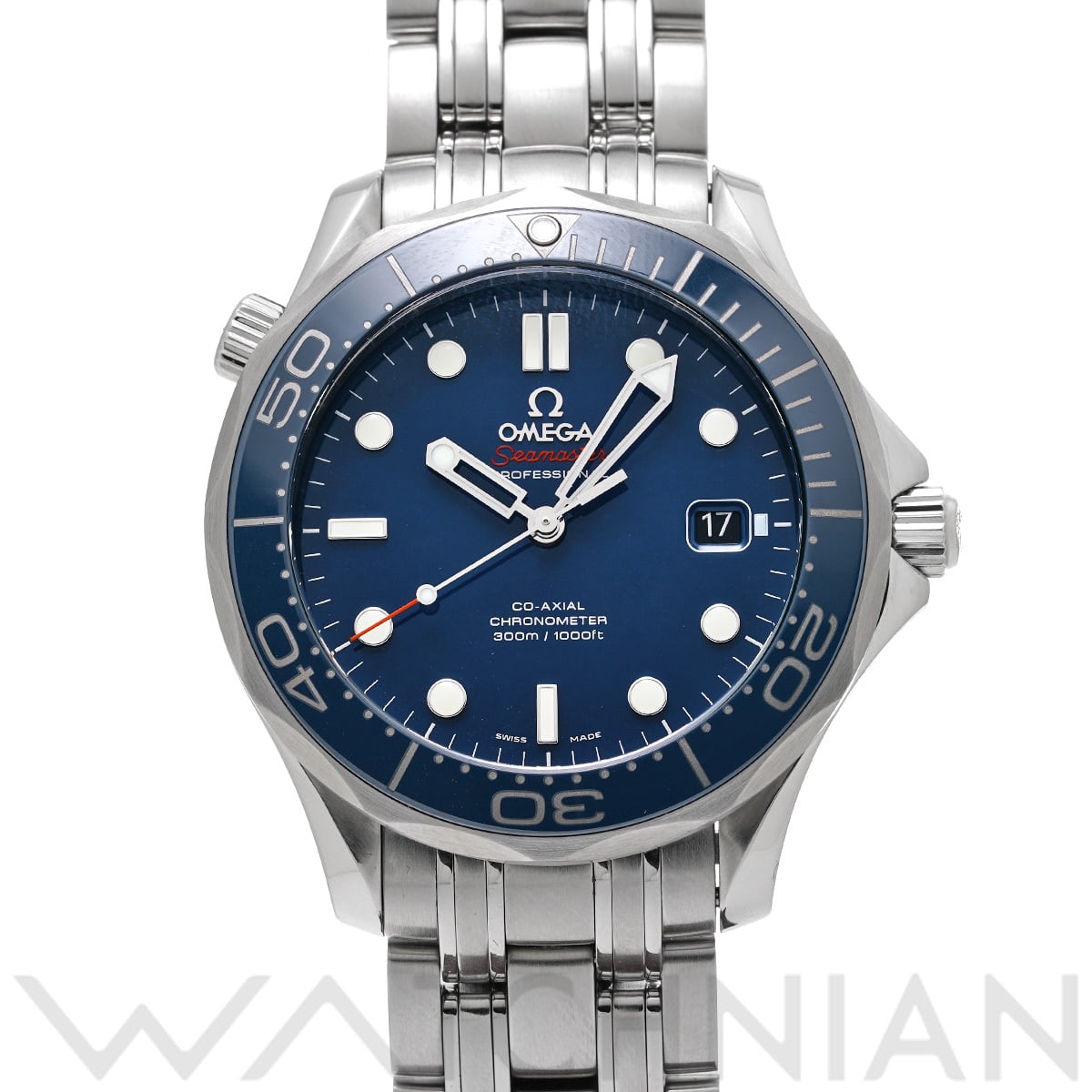 オメガ シーマスター ダイバー300 コーアクシャル 212.30.41.20.03.001 ブルー メンズ 時計 【中古】【wristwatch】