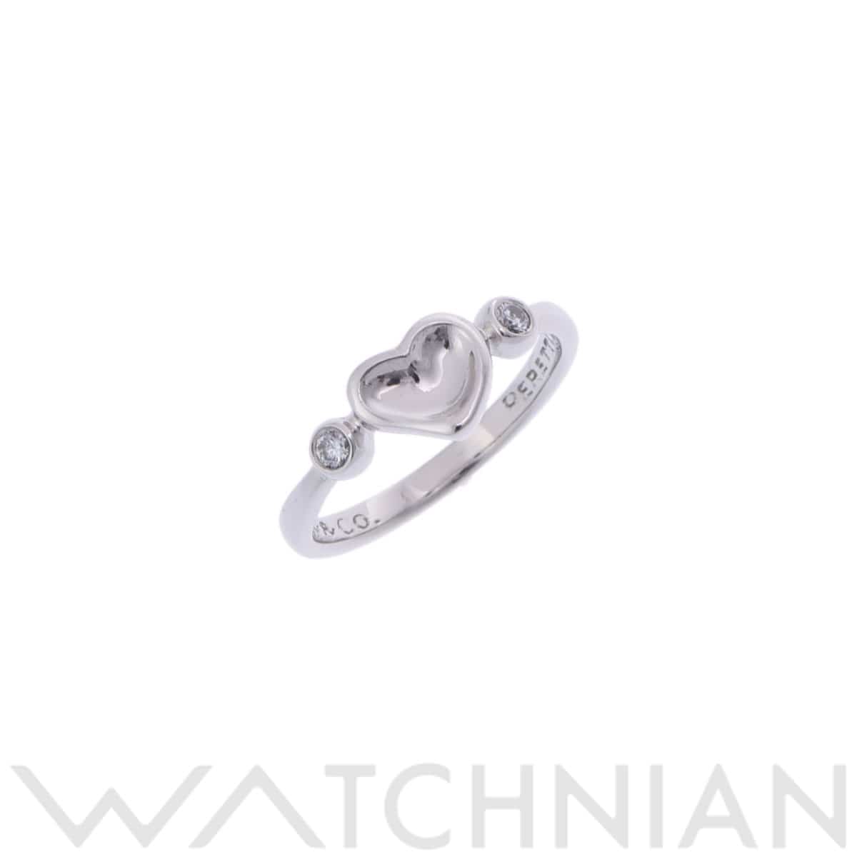 ティファニー フルハートリング 2PD シルバー Pt950プラチナ レディース ジュエリー 【中古】【jewelry】