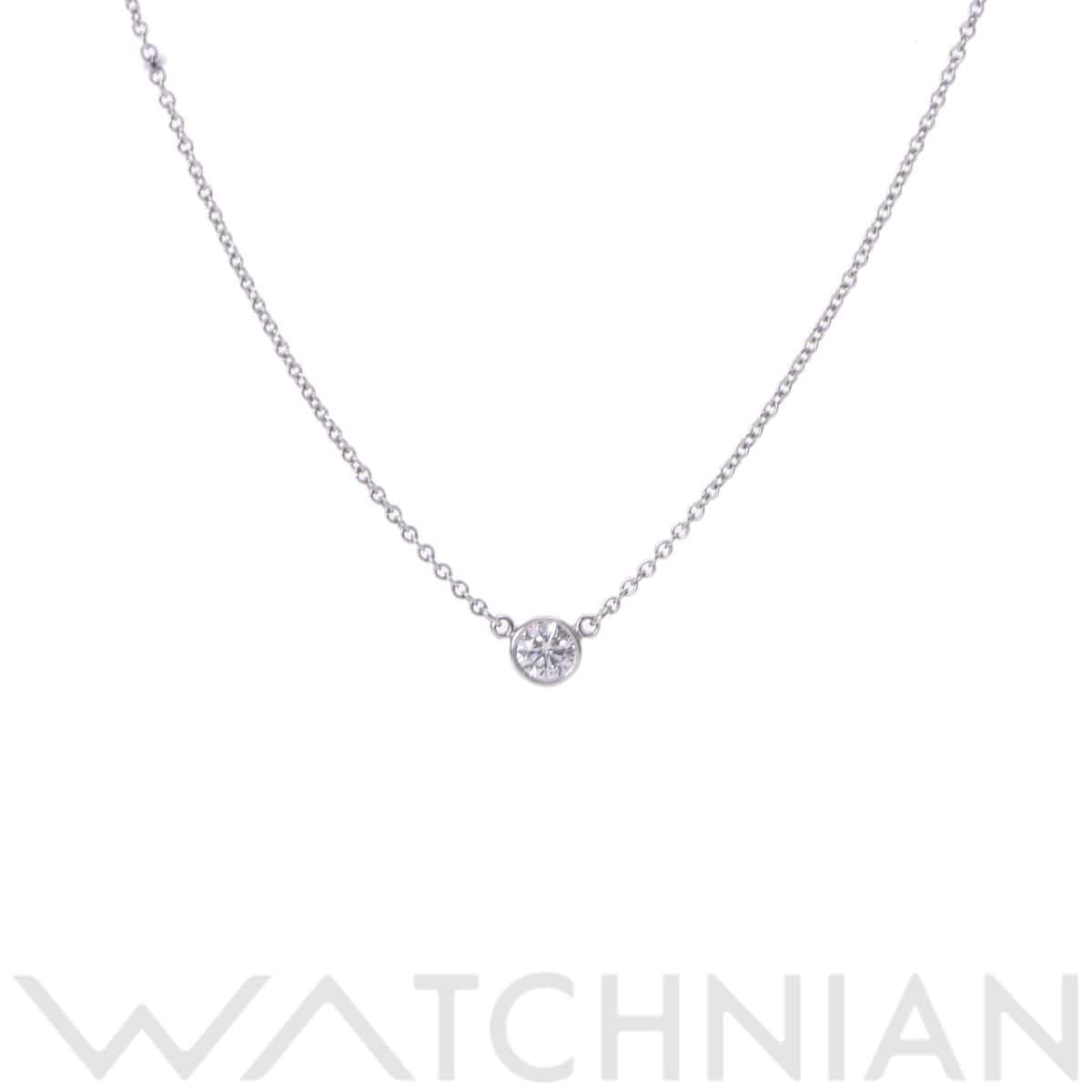 ティファニー バイザヤード ネックレス 1PD シルバー Pt950プラチナ レディース ジュエリー 【中古】【jewelry】
