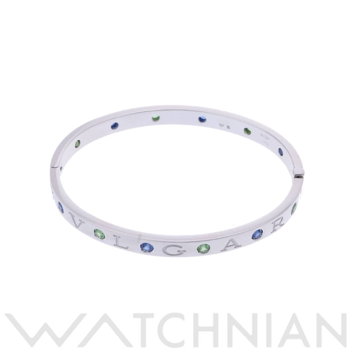 ブルガリ ローマンソルベ ブレスレット #S シルバー K18ホワイトゴールド WG レディース ジュエリー 【中古】【jewelry】