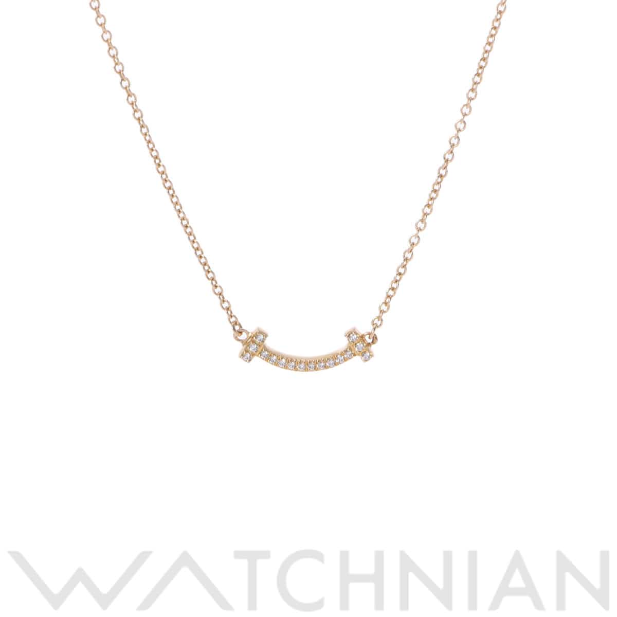 ティファニー Tスマイル ネックレス ミニ ゴールド K18イエローゴールド YG レディース ジュエリー 【中古】【jewelry】