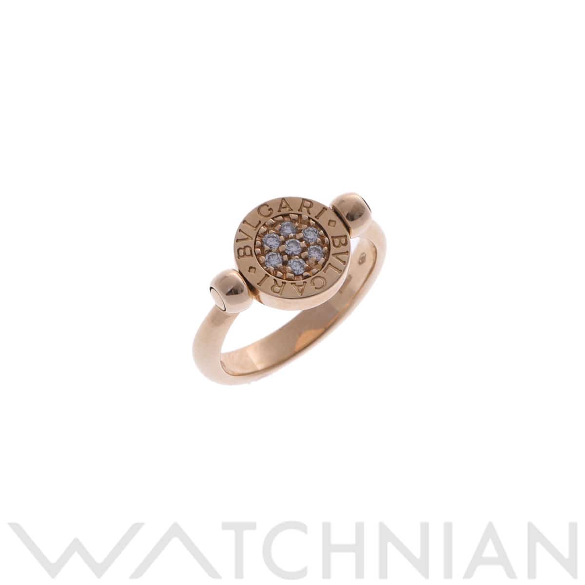 ブルガリ ブルガリブルガリ リング パヴェ ゴールド K18イエローゴールド YG レディース ジュエリー 【中古】【jewelry】