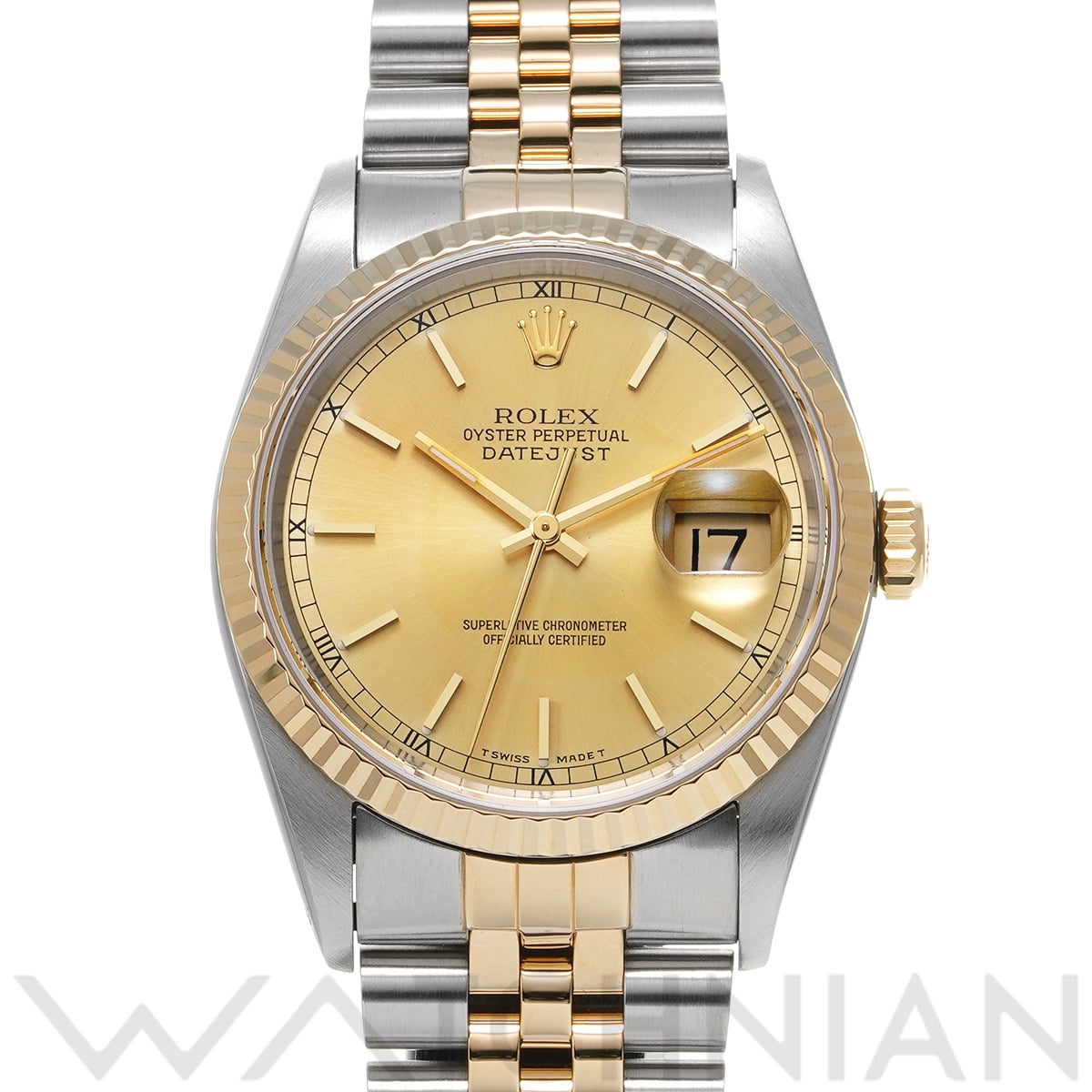 ロレックス デイトジャスト 16233 シャンパン メンズ 時計 【中古】【wristwatch】