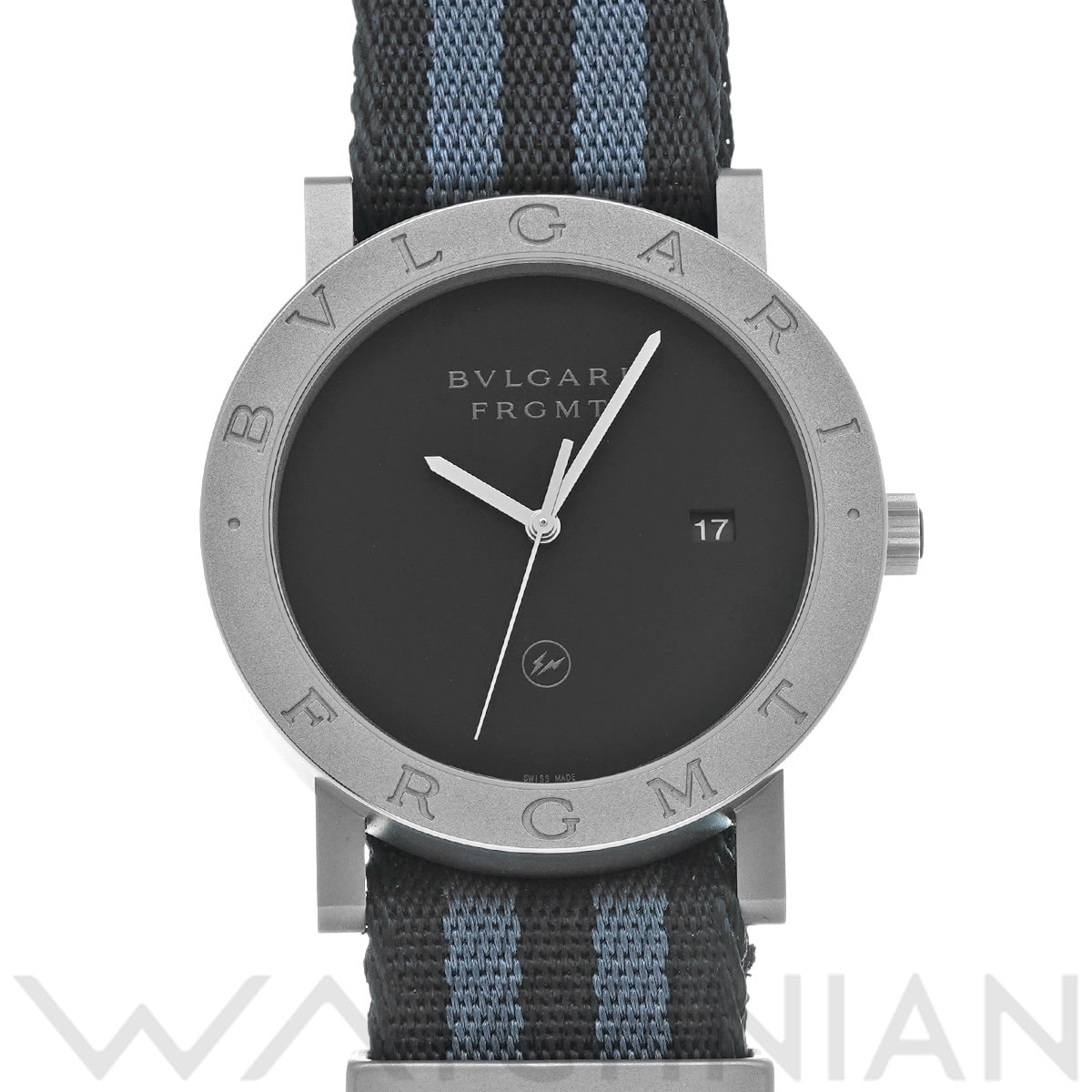 ブルガリ ブルガリブルガリ フラグメント BB41S ブラック メンズ 時計 【中古】【wristwatch】