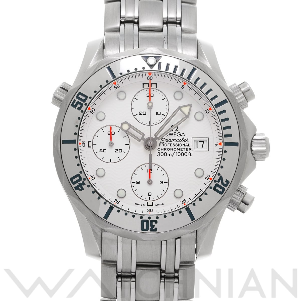 オメガ シーマスター プロフェッショナル 300 クロノグラフ 2598.20 ホワイト メンズ 時計 【中古】【wristwatch】