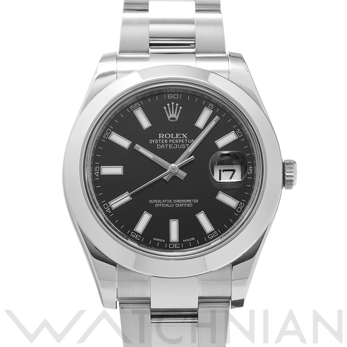 ロレックス デイトジャスト II 116300 ブラック メンズ 時計 【中古】【wristwatch】