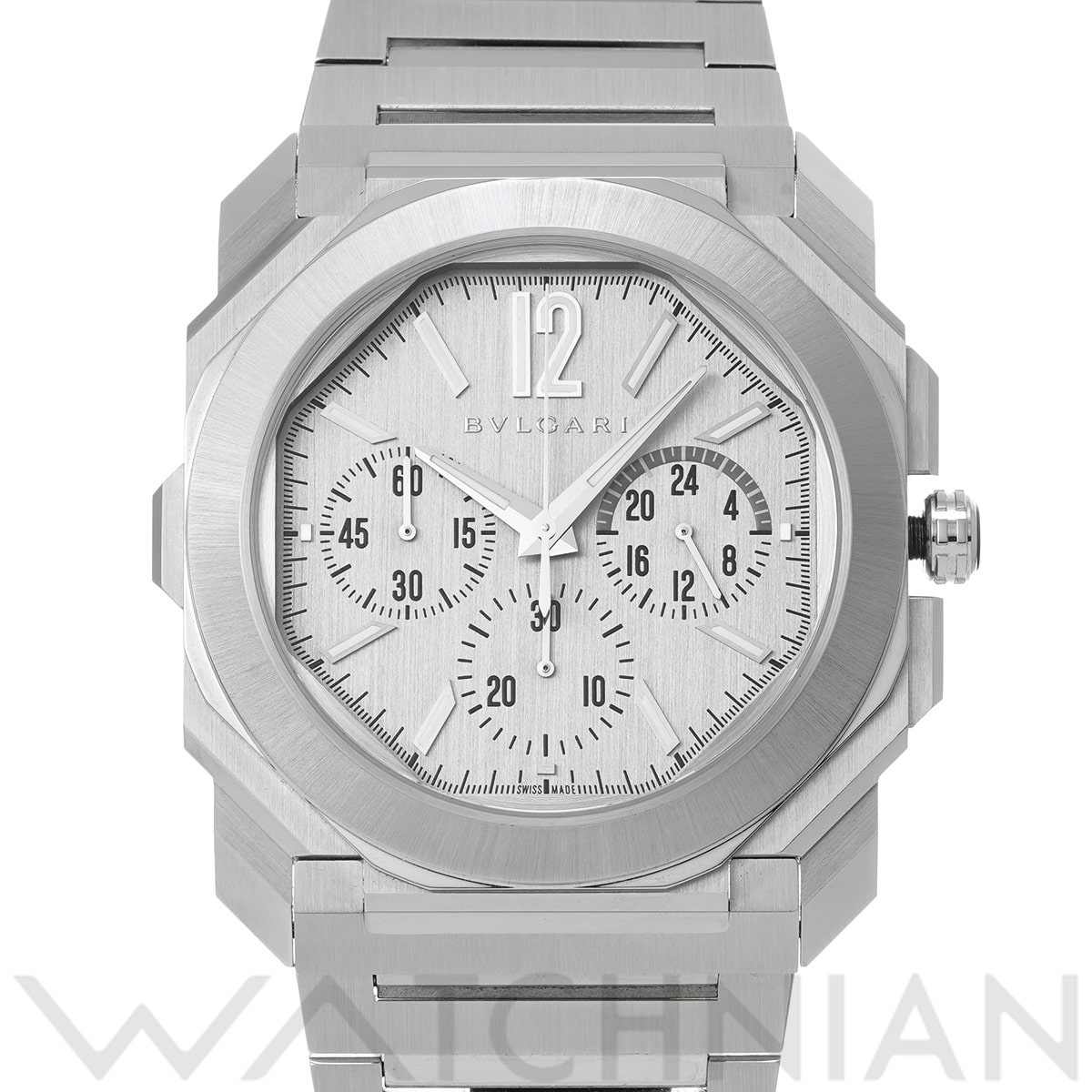 ブルガリ オクト フィニッシモ クロノグラフ BGO43SXT シルバー メンズ 時計 【中古】【wristwatch】