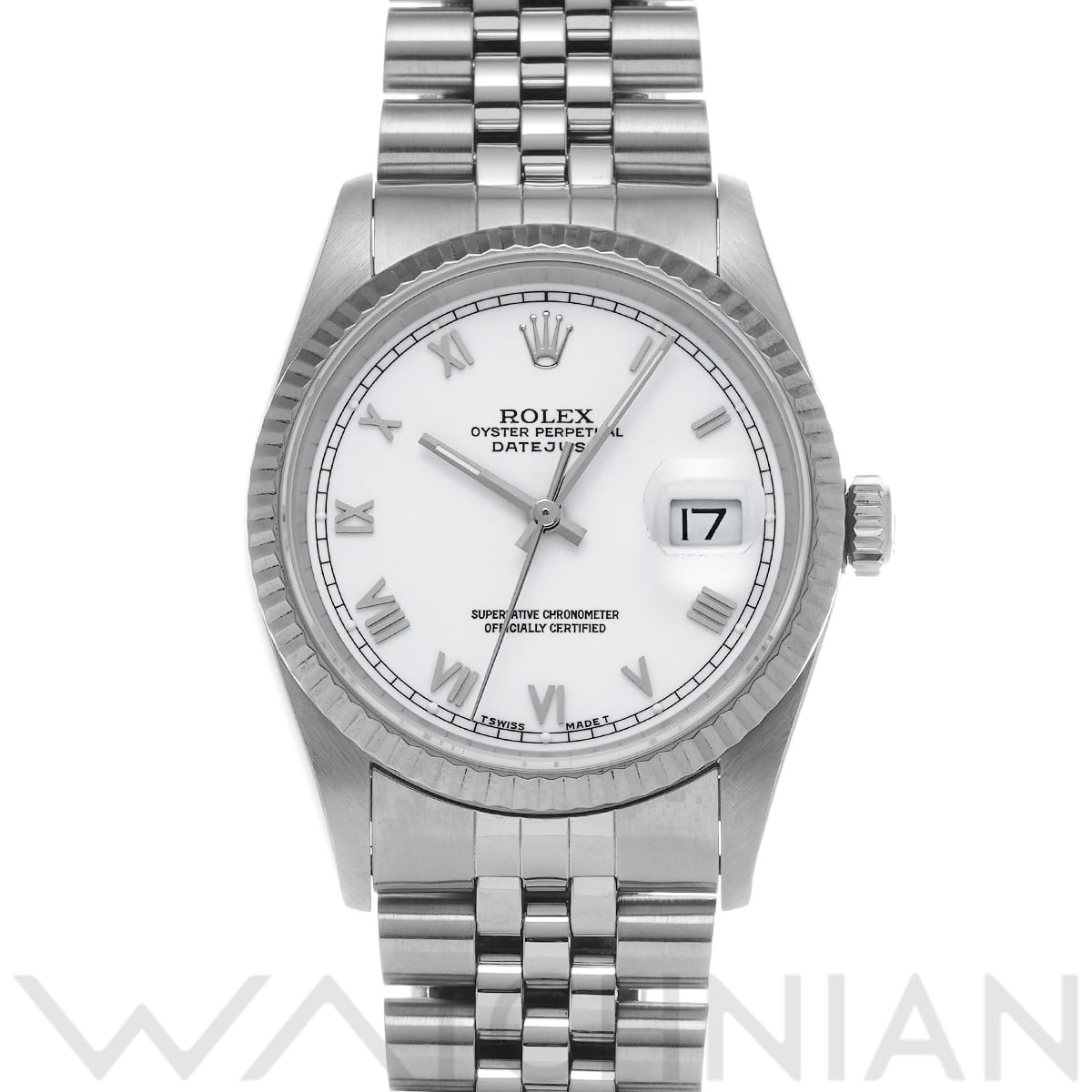 ロレックス デイトジャスト 16234 ホワイト メンズ 時計 【中古】【wristwatch】