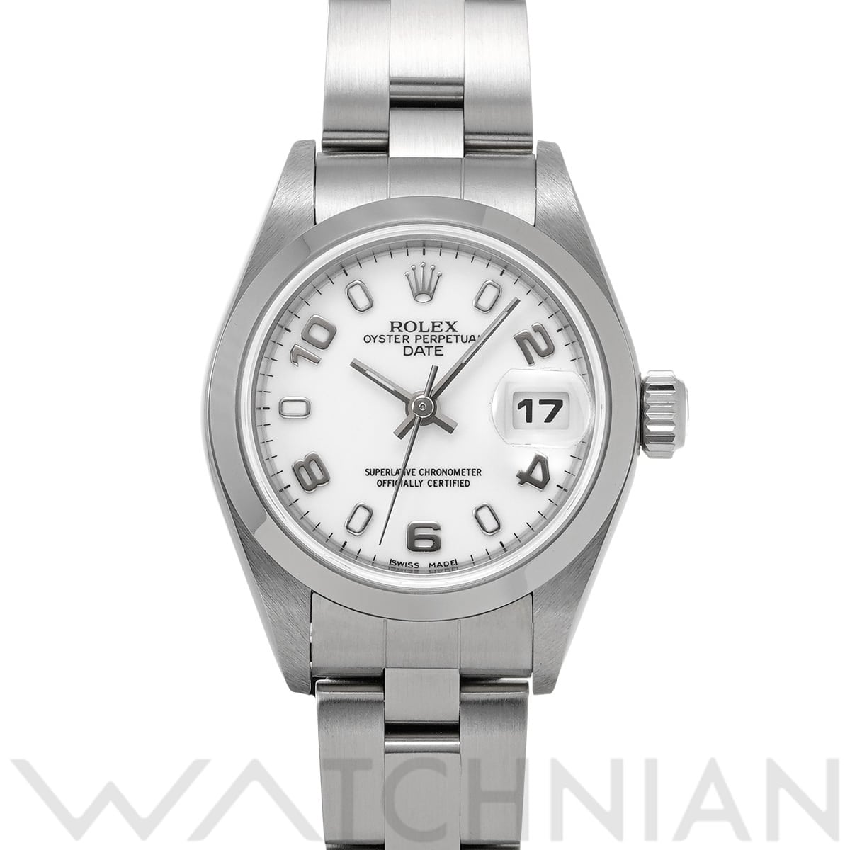 ロレックス オイスター パーペチュアル デイト 79160 ホワイト レディース 時計 【中古】【wristwatch】