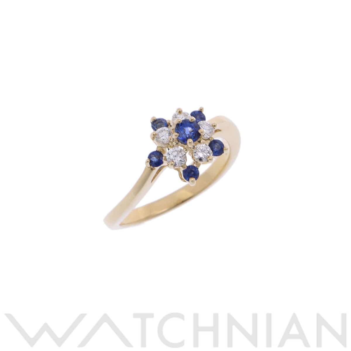 ティファニー サファイアリング ゴールド K18イエローゴールド YG レディース ジュエリー 【中古】【jewelry】