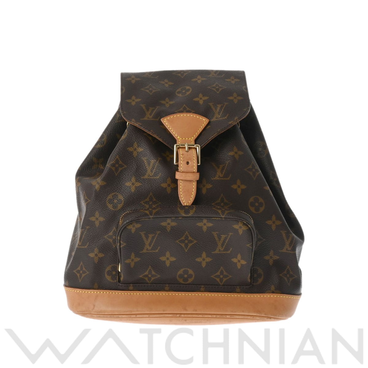 ルイ ヴィトン モノグラム モンスリ MM ブラウン M51136 モノグラムキャンバス レディース バッグ 【中古】【bag】