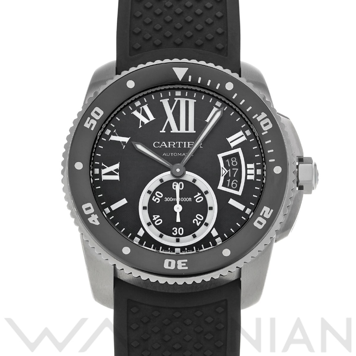 カルティエ カリブル ドゥ カルティエ ダイバー W7100056 ブラック メンズ 時計 【中古】【wristwatch】