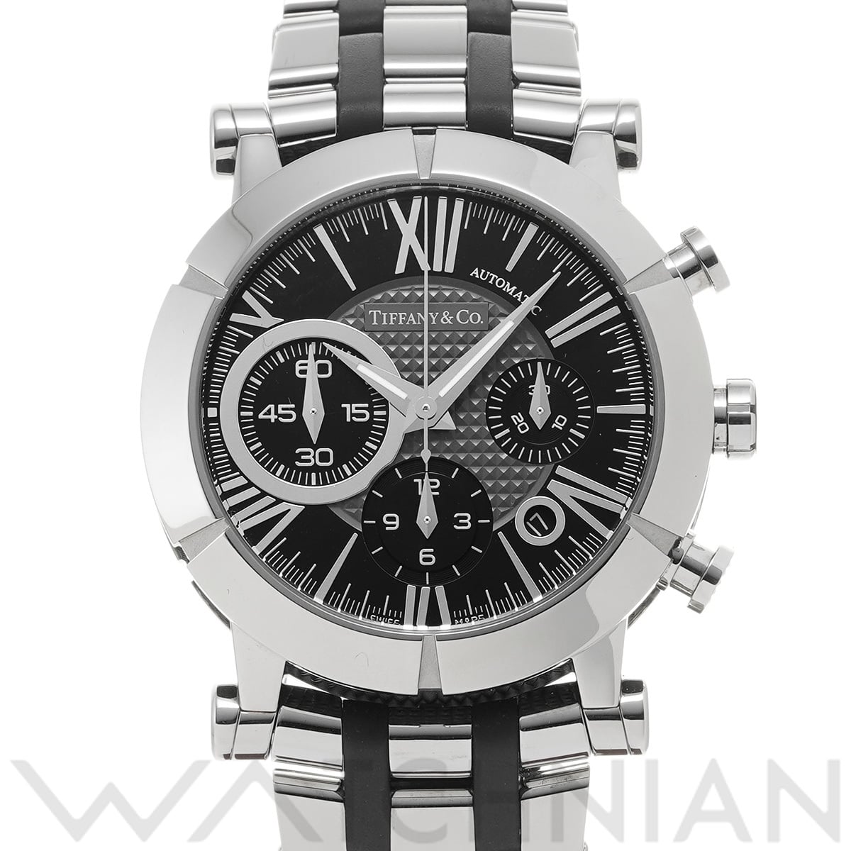 ティファニー アトラス クロノグラフ Z1000.82.12A10A00A ブラック メンズ 時計 【中古】【wristwatch】