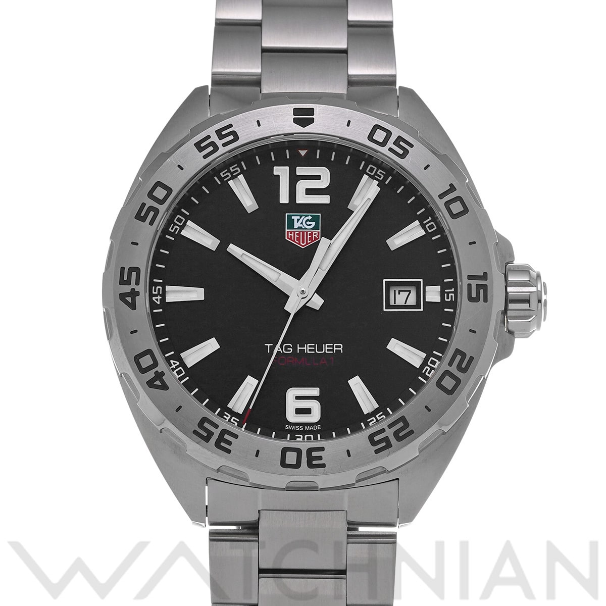 タグ ホイヤー フォーミュラ1 クォーツ WAZ1112.BA0875 ブラック メンズ 時計 【中古】【wristwatch】