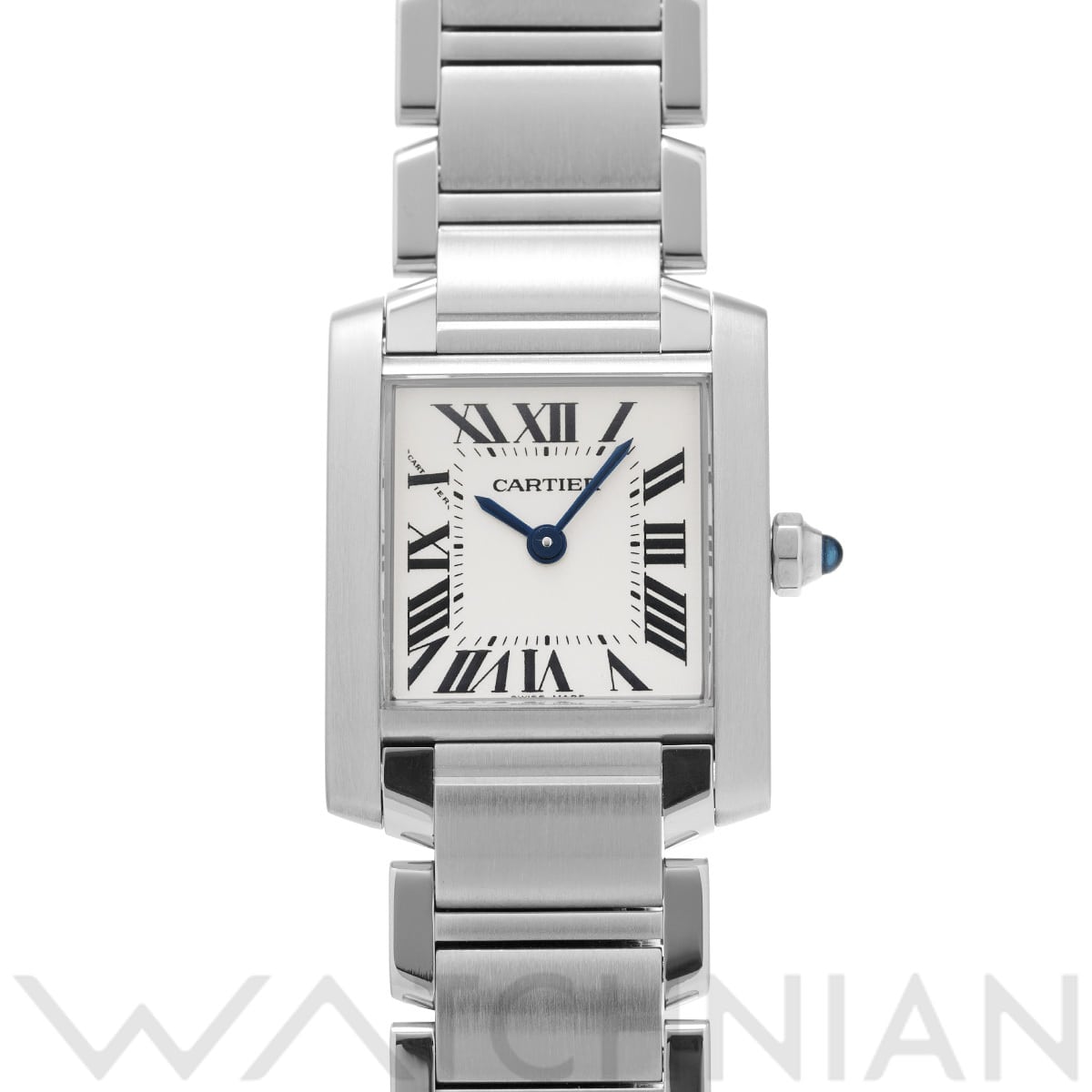 カルティエ タンクフランセーズ SM W51008Q3 ホワイト レディース 時計 【中古】【wristwatch】