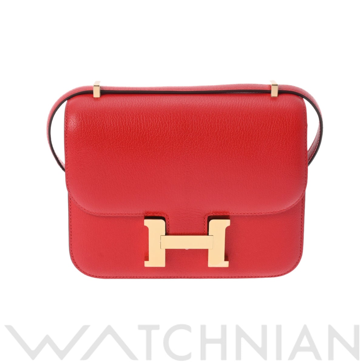 エルメス コンスタンス ミニ 18 ミロワール ルージュクー シェーブル レディース バッグ 【未使用】【bag】